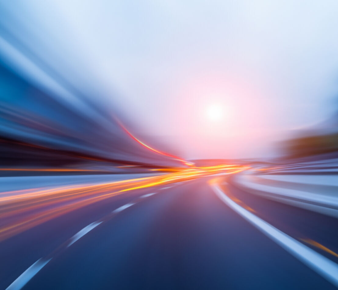 Highway photo with long exposure.